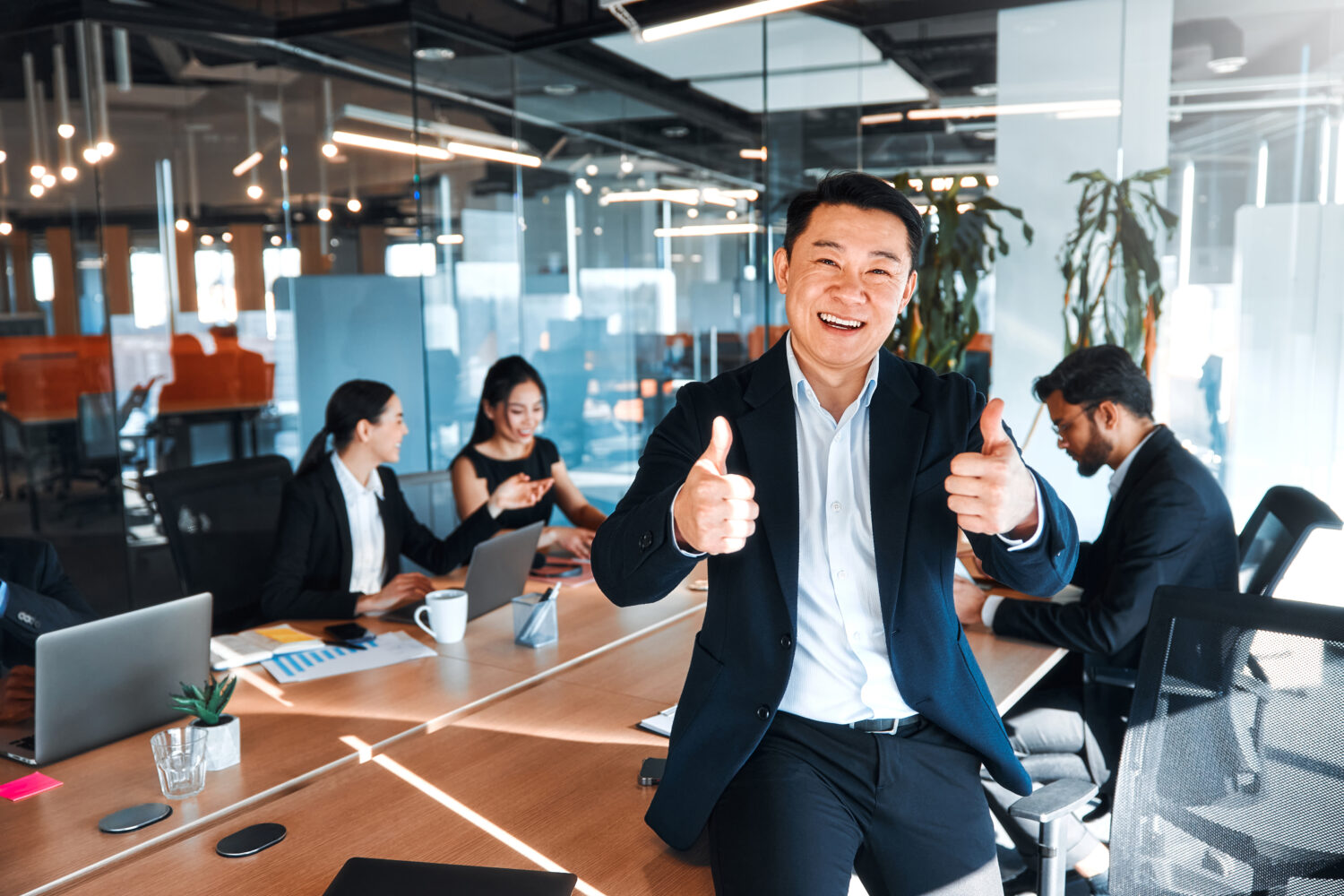 Group of senior executives participating in a leadership workshop in Singapore