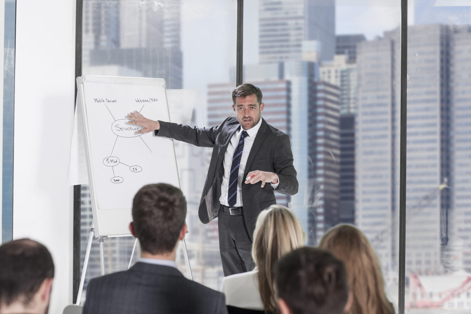 Group of professionals attending a corporate training session at TEI in Singapore.