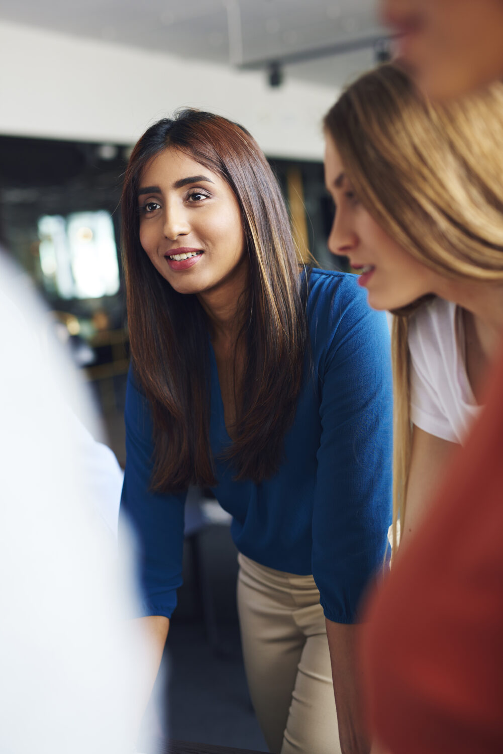 Leadership program attendees collaborating in a role-play exercise on conflict resolution.