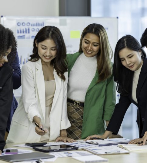 Corporate training session in Singapore with professionals learning coloured brain communication skills