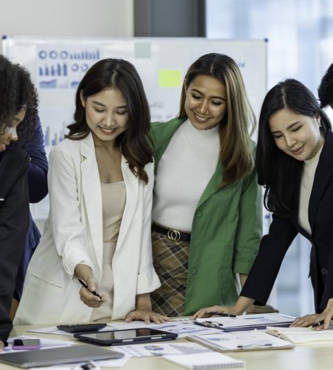 Corporate training session in Singapore with professionals learning coloured brain communication skills